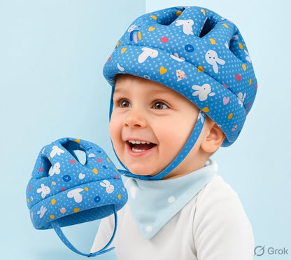 Baby Back Protector with Head Helmet | Soft Elephant Safety Set for Infants 6-18 Months