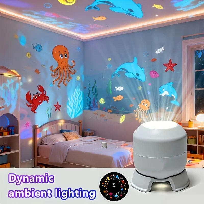 GalaxySpin™ Projection Lamp 🌌✨ — Rotating Lights, Magical Atmosphere