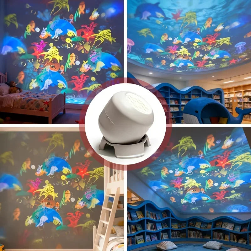 GalaxySpin™ Projection Lamp 🌌✨ — Rotating Lights, Magical Atmosphere